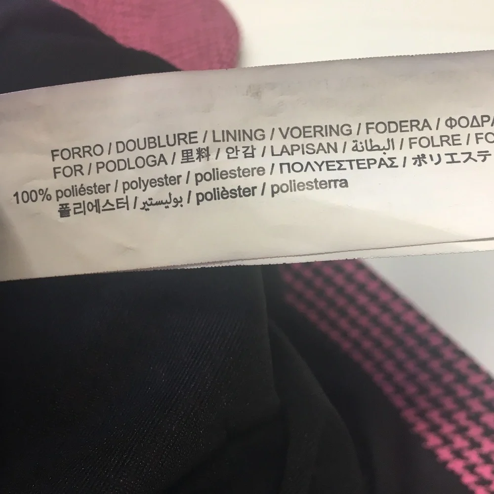 NWT Zara Pink Black Houndstooth Blazer Dress Bloggers Fav - Picture 9 of 12